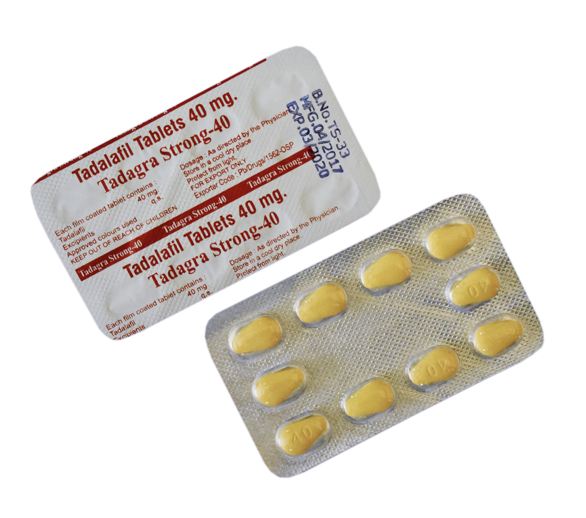 Tadalafil (TADAGRA STRONG) 40 mg Tabs - discountacnemedicine.com