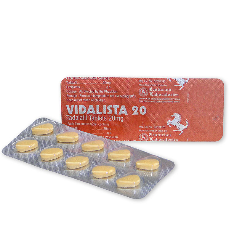 Tadalafil Vidalista 20 Mg Tablet