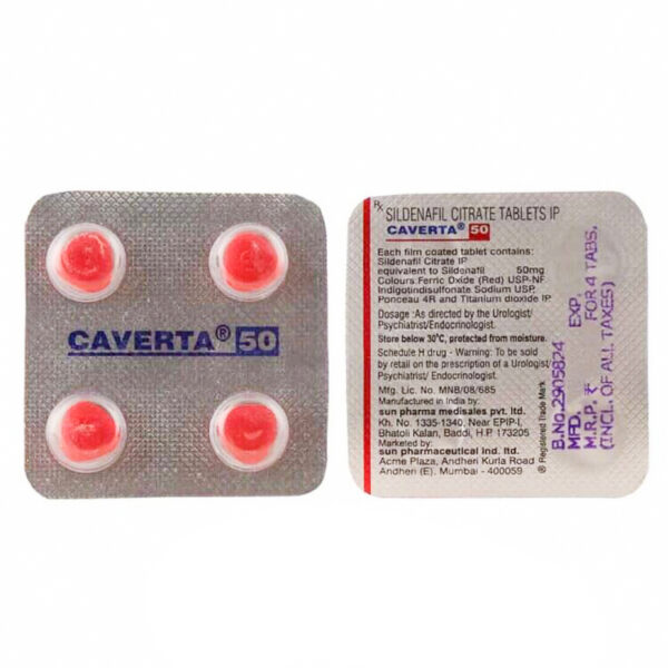 Sildenafil (Caverta 50) 50 mg Tabs