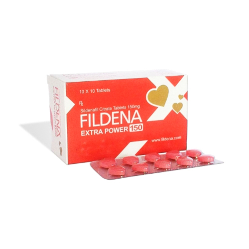 Sildenafil (Fildena Extra Power 150) 150 mg Tabs