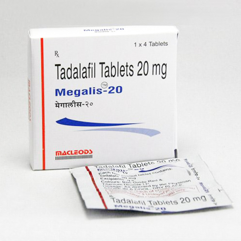 Tadalafil (Megalis) 20 mg Tablet