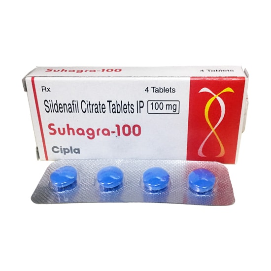 Sildenafil (Suhagra 100) 100 mg Tablet