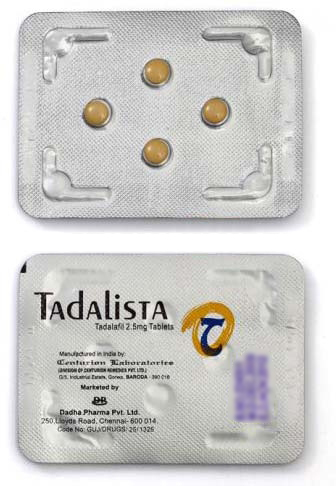 Tadalafil (Tadalista) 2.5 mg Tablet