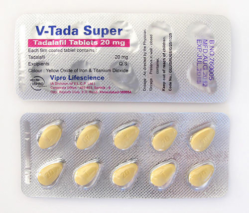 Tadalafil (V-TADA SUPER) 20 mg Tabs