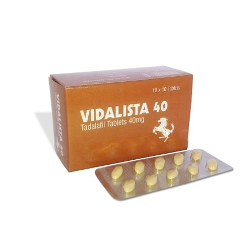 Tadalafil (Vidalista) 40 mg Tablet