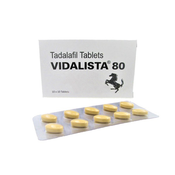 Tadalafil (Vidalista 80) 80 mg Tabs