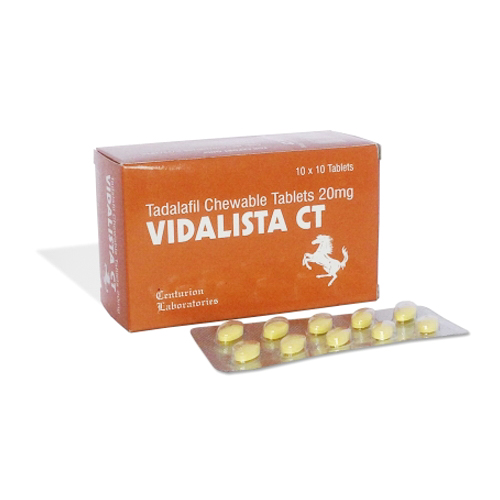 Tadalafil (Vidalista Chewable) 20 mg Chewable Tabs